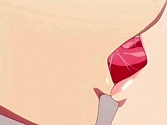 Japansk mamma blir ansiktsknullad och hårt knullad i animerad hentai-video