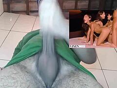बड़ी गांड वाली परिपक्व महिलाएं एक पीओवी वीडियो में कमशॉट लेती हैं