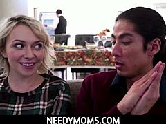 Ava Sinclaire in a taboo Thanksgiving dinner with step sis