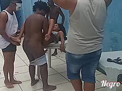 Mature milfs and big boobs in Brazilian orgy