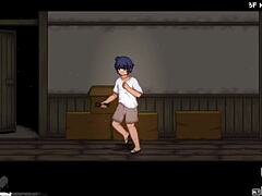 MILF et maman ont tagué un jeu Hentai mettant en vedette des femmes aux fesses rebondies dans une maison abandonnée