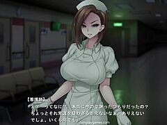Зрела медицинска сестра у униформи даје сензуалну масажу сперме у болници