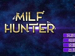 เฮ็นไทที่มีการพันธนาการและนมใหญ่ในดาวพุธ: MILF Hunter