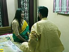 Intialainen seksivideo, jossa hämmästyttävä bengali-bhabhi harrastaa anaalia ja pillua