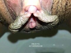 Slutty mom takes a wet and wild peeing photoshoot in public