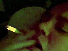 Hot wife Abby gets kinky with her big dick and smoking
