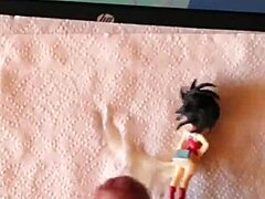 Japanese cosplay figure gets pounded in hentai animation