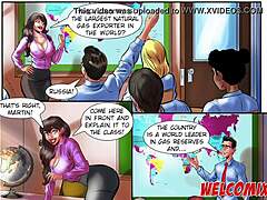 校园女孩幻想中的口交和性爱 - 动画色情视频