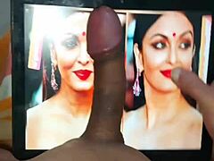 HD-video af en stor pik cumshot på Aishwarya Rai